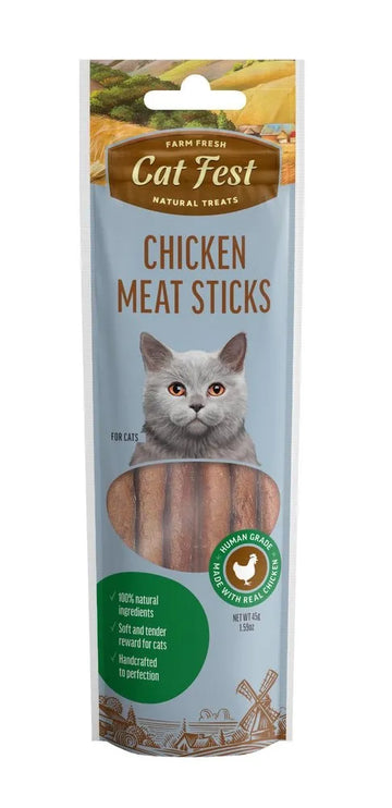 Cat Fest : Farm Fresh Chicken Meat Sticks Natural Cat Treats